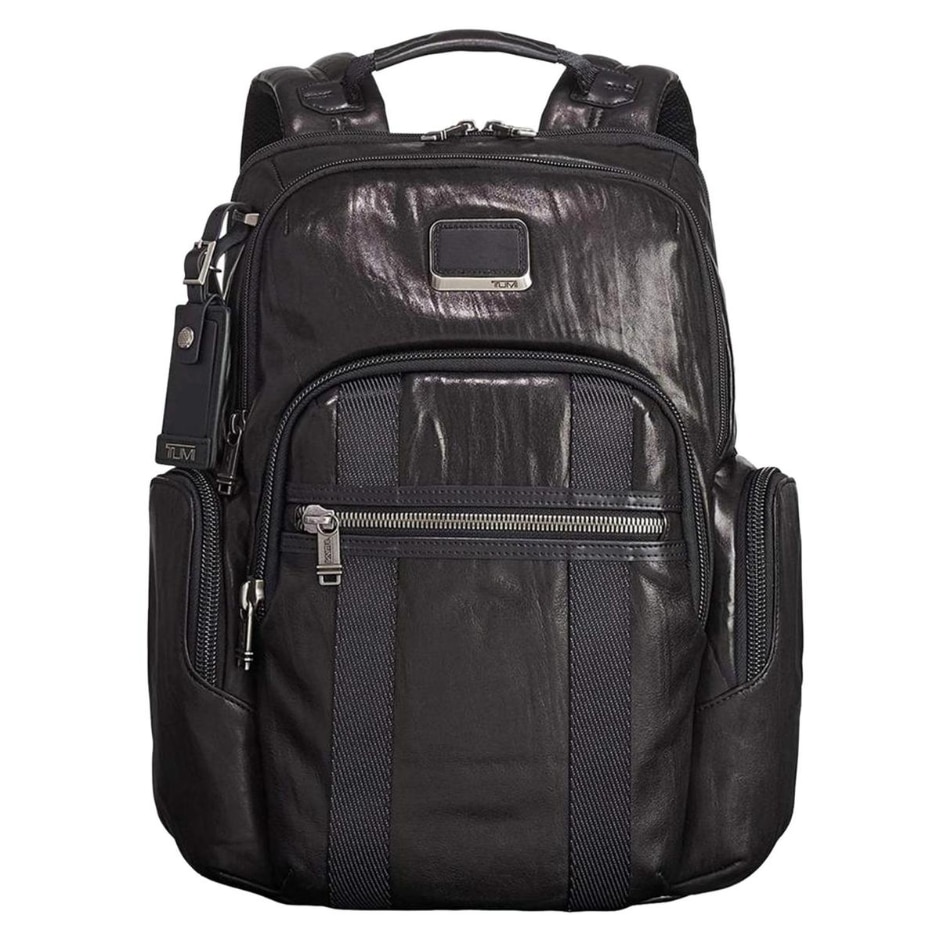 Tumi Alpha Bravo Nellis Leather Laptop Backpack 1033031041 Black
